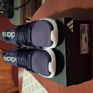 Adidas Men's Black and White Sneakers